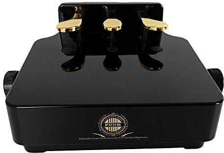 Piano Pedal Extender, Pedal Extension for Children, Piano Keyboard Pedal with 3 Pedals, Height Adjustable