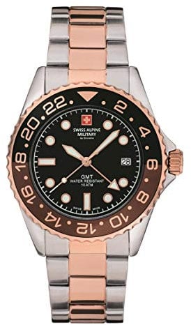 Swiss Alpine Military Herrenuhr Quarz Bicolor | Herrenuhr | Quarz | roségoldfarben