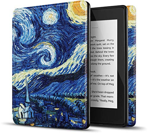 TNP Case for Kindle Paperwhite 10th Gen / 10 Generation 2018 Release - Slim Light Smart Cover Sleeve with Auto Sleep Wake Compatible with Amazon Kindle Paperwhite 2019 2020 Version (Starry Night)