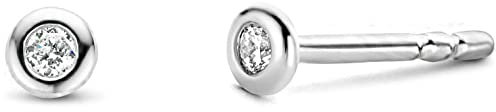 Ti Sento - Milano Damen-Ohrstecker 925er Silber Zirkonia One Size Silber 32018826