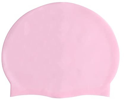 HYCOPROT Bonnet de Bain Silicone pour Enfants, Unisex, Rose