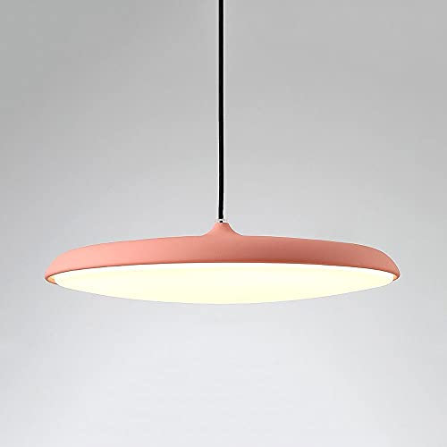 Lámpara de araña de metal de estilo minimalista nórdico, lámpara colgante en forma de platillo volante con personalidad creativa, lámpara de techo de luz blanca de 6000k, lámparas decorativas de cafet