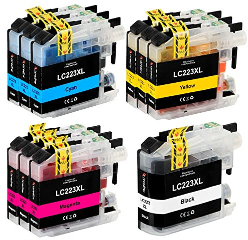 Aizrediw 10er-Pack LC223 XL Druckerpatronen Kompatibel mit Brother LC-223 XL Patronen für MFC-J5320DW MFC-J4420DW MFC-J4620DW MFC-J480DW J5620DW J5720DW MFC-J680DW J880DW DCP-J4120DW DCP-J562DW