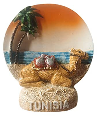 Kühlschrankmagnet, Tunesien, 3D-Kamel, Souvenir-Geschenk, Kunstharz, handgefertigt, Tunesien, Kühlschrankmagnet, Heim- und Küchendekoration, Kollektion