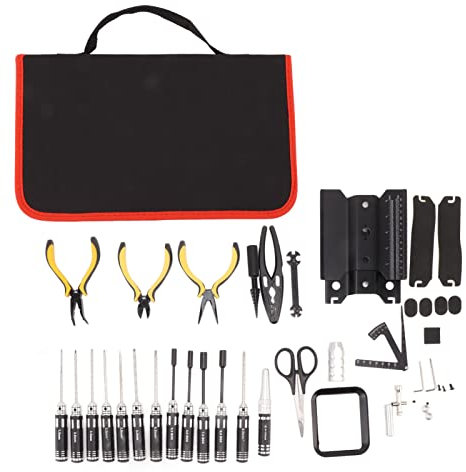RC Tools Kit, Electronics Repair Tool Kit for RC Car RC Boat RC Helicopter RC Quadcopter Multi Axis FPV Racing Drone Hobby Car Quadcopter Airplane Helicopter Boat Models