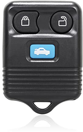 Unifizz Nuova Auto Sostituzione Chiave Fob Keyless Entrata Telecomando Clicker Trasmettitore Nero 433 Mhz 3 Pulsanti per Ford Transit MK6 Connect 2000-2006