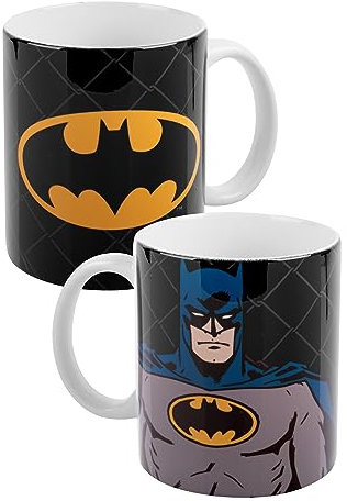 United Labels Taza DC Comics - Taza de café Batman Taza de café de cerámica Negra 320 ml