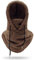 crazy bean Mütze Fleece Winter Sturmhaube Warme Kapuzenschal 2 in 1 Winddicht Hut mit Wolle-Futter para Ski Cycling(Braun)