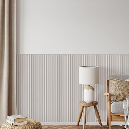 REESE Wandpaneele Sandbeige MDF Kabelkanal 125 cm | Deckenpaneele, Wandverkleidung, kein Bohren