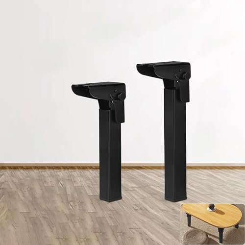 DIY Möbelfüße Tischbeine,Tischbeine, höhenverstellbar, Schutzfüße, verstellbar,faltbare Haarnadel-Tischbeine - selbstsichernde Scharniere (60cm,2 PCS)
