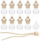 10Pcs Car Air Fresheners Perfume Empty Bottle 10ml Refillable Aromatherapy Fragrance Essential Oil Diffuser Car Hanging Diffusers for Car Home Office Vehicle Essentials for Women Men (TRANSPARENT)
