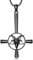 ROMANTICWORK Satan Baphomet Kette 925 Sterling Silber Satanische Ziegenkopf Anhänger Halskette Gothic Umgekehrte Kreuz Schmuck Geschenke für Herren