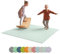 Ehrenkind® Made in Germany Anti-Rutsch Krabbelmatte Oeko-Tex Matten | Spielmatte Baby | 180x120 cm | Salbei