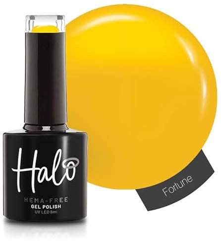 Halo Gel Polish 8ml - Fortune. UV/LED Gel Nail Polish, Long Lasting & Easy To Apply. Nail Art Colours For Manicure & Pedicure. Gel Polish For Professional & Home Use.