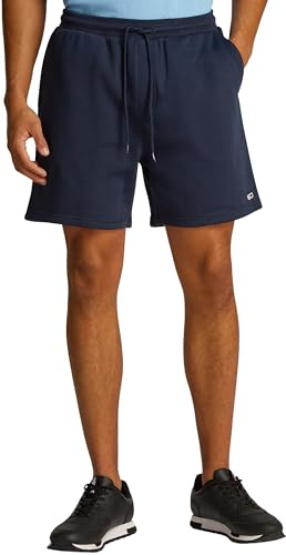 Tommy Jeans Herren TJM Flag Beach EXT Dm0dm21931 Sweatshorts, Blue (Dark Night Navy), M EU