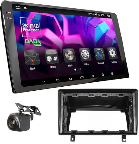 UGAR Compatible para Opel Astra H 2004-2014_Opel Astra 2004-2014 9 Pulgadas Android 14 DSP 8GB+128GB Radio de Coche HD Pantalla táctil Completa Navegación GPS