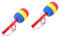 WOONEKY 2pcs Hammer Ball of Whack Fake Hammer Toy Elastic Hammer Beating Gavel Toy Hammer Toy Hammering and Pounding Toy Toys Hammer Toy Pole Hammer Colorful Plastic