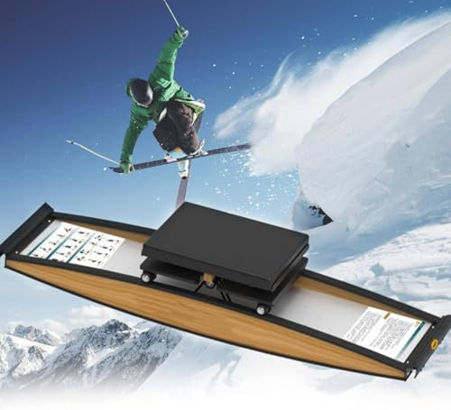 YANGYMM Indoor-Skisimulationsmaschine, 3D-Crosstrainer, Multifunktions-Cardio-TrainingsgeräT, 150 Kg Tragkraft, für Taillen-, Bauch- Und Beintraining, mit SkistöCken Und Matten