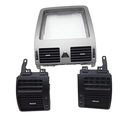 CLWYWUL Klimaanlage Front Air Grille Kompatibel Mit VW Für Touran Für Caddy 2005–2016 TD819203 Auto-Klimaanlage Luftauslass Armaturenbrett Gitter Montage Autozubehör(1 Set)