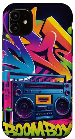 Graffiti Street Bunte Kunst Urban Hip Hop Boom Box Hülle für iPhone 11