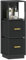 Hzuaneri Badezimmerschrank, Badregal mit 2 Schubladen, Schmaler Aufbewahrungsschrank, Multifunktionaler Badschrank, für Badezimmer Wohnzimmer, Schlafzimmer, Schwarz 30 x 30 x 89,6 cm BC17204B