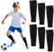 3 Pair Football Sock Sleeves, High-Performance Compression Leg Socks for Soccer, Running and Training, Anti-Slip Grip, Breathable Team Socks for Football Games Beginner, Fits Over Shin Pads