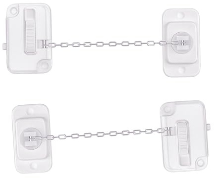 Fenstersicherung, 2 Stück, Fenstersicherheitsschlösser für Kinder, Haustiere, ohne Bohren, verstellbar, 6 cm - 25 cm, Fensterstopper, passend für UPVC, Holz, Aluminium, Schiebefenster