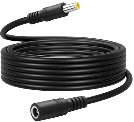 GINTOOYUN 3M/9.84FT DC5525 Power Cable 18AWG DC 5.5mm x 2.5mm Female to Male Power Extension Cable for Security Cameras,LED Light Strips,Routers,etc