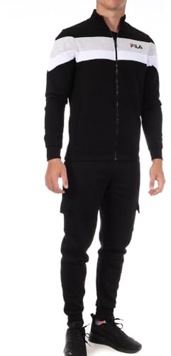 FILA Drummer Herren-Trainingsanzug, Schwarz