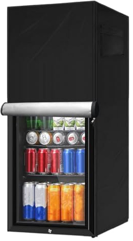Cubierta para frigorífico al aire libre a prueba de polvo para proteger congeladores verticales/refrigeradores de bebidas, cubierta para frigorífico, cubierta impermeable y a prueba de polvo para
