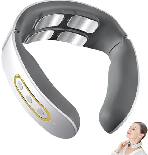Nurotex® Nacken, Nackenmassagegerät Mit Wärme, 9 Intensitätsstufen, Tragbares Elektrisches Massagegerät Für Zuhause Büro (Weiß)