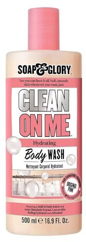 Soap Glory Clean on Me Shower Gel, Original Pink Fragrance, 500ml