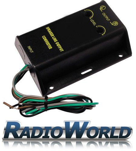 Speaker to RCA Converter / High to low Line Level Converter