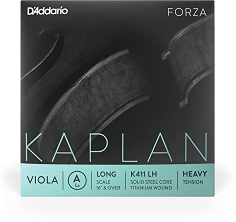 D'Addario Kaplan Forza Viola-Saite - Einzelsaite A - K411 LH - Violasaiten - Lange Skala, Hohe Spannung