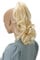 CAISHA 35cm Haarteil Helena Zopf Haarverlängerung mit Butterflyklammer Voluminös Gewellt Platinblond H84