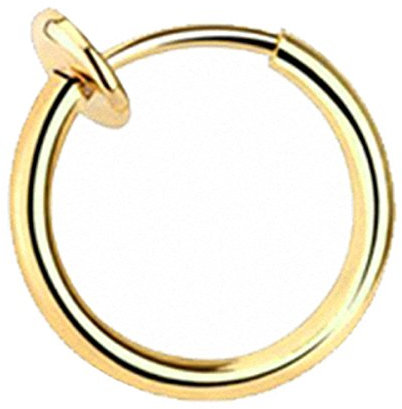 Taffstyle® Septum Nasenpiercing Klemmring Fake Ring Sping Piercing Helix Ohr Nasenring / Roségold
