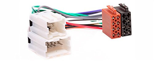 CARAV Câble adaptateur ISO pour Nissan ABS, noir ou blanc, modèles 2003-2007 y compris Almera, Micra, Murano, 350 Z, Patrol, X-Trail, Pathfinder