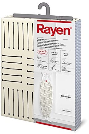 Rayen | Copriasse da stiro universale (elastico, imbottito e facile da posizionare) | Tessuto qualità Canvas Fodera con ricoprimento in Titanio | Gamma Premium