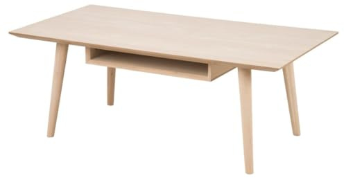 AC Design Furniture Lena Couchtisch, B: 115 x T: 60 x H: 42 cm, Natur, Massiv/Furnier Eiche, 1 Stk.