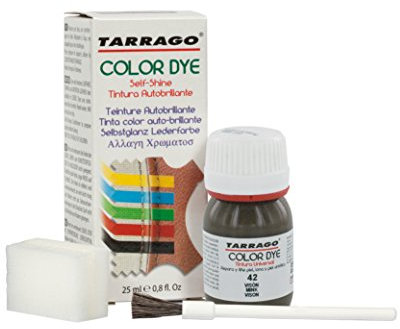 Tarrago | Self Shine Color Dye 25 ml | Tintura Autobrillante para Zapatos y Accesorios | Cubre Rozaduras y Desgastes del Calzado | Visón (42)