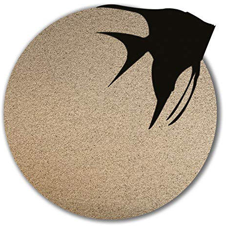 Anbobo 5 kg Aquariumsand Aquariumkies Natur beige gerundet und feuergetrocknet (0,1-0,3 mm)