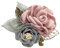 sharprepublic Ansteckblume Anstecker Pins Blumen Design Brosche Anstecknadel Abzeichen für Anzug Taschen Hüte zum Hochzeit Bankett Party - Rosa
