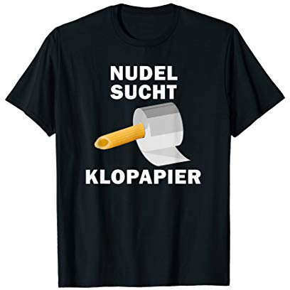Herren Klopapier Nudeln Spruch Single Nudel Mann T-Shirt