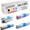 UniversoPatrona® Kompatibler Laserdrucker Patronen Toner No OEM für Drucker C301 C321 MC332 MC342 5 Toner kompatibel für Oki C301dn C321dn MC332dn MC342dn MC342dnw MC342dw MC342w C301 KIT 4 COLOR