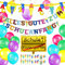 Humairc Einschulung Schulanfang Deko Alles Gute zum Schulanfang Girlande Schultüte Banner Luftballon Folienballon Konfetti Einschulungsfeier Dekoration