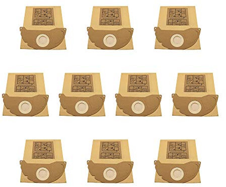 WuYan Lot de 10 sacs d'aspirateur de rechange pour Karcher A2000 2003 2004 2014 2024 2054 2064 2074 S2500 WD2200 2210 2240