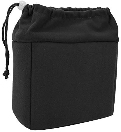 Camera Insert Bag, Shockproof DSLR Camera Bag, SLR Camera Insert Case, Waterproof Shockproof Padded Case with 4 Detachable Dividers(Black)