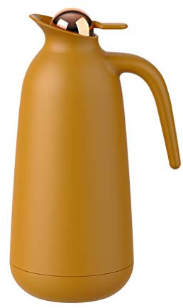 MESURE Vacuum Insulated Thermal Carafe 1 Liter,Coffee Carafe Pitcher With Lid,Double Wall Vacuum Insulated Thermo Jug,Thermal Carafe Jugs With Glass Liner,24 Hour Heat Retention