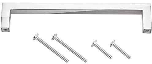 Stahlia Möbelgriff hochglanzpoliert 128mm Lochabstand Schrankgriffe Edelstahl Küchengriffe Schubladengriffe Griffe Möbel Griffe für Küchenschränke