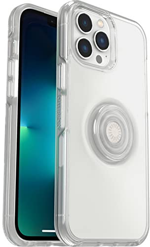 OtterBox Otter+Pop Hülle Für iPhone 13 Pro Max/iPhone 12 Pro Max, Stoßfest, Sturzsicher, Schützende Hülle Mit PopSockets PopGrip, 3X Getestet Nach Militärstandard, Transparent